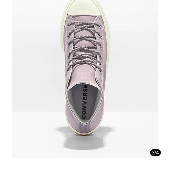 Converse CTAS Hi Lift Lucid Lilac Canvas Platform Sneakers NWT - Picture 4 of 11